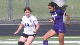 Dixon vs Mendota girls soccer; Mendota wins 1-0. 