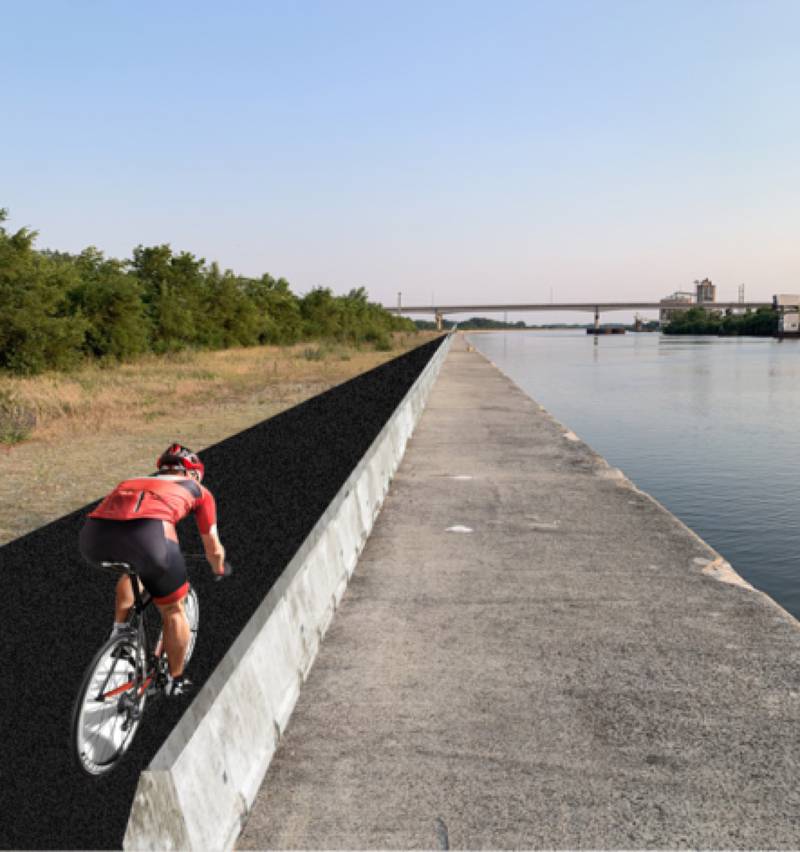 The look for a proposed Loop Trail for biking and walking along the I&M Canal. The city of Lockport is partnering with the Will County Forest Preserve District to create the trail.