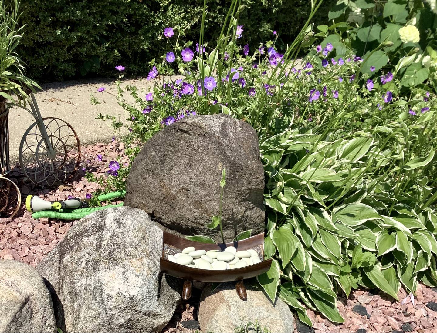 Sue Epich of Mokena discovered the perfect way to commemorate her husband Alan Epich, who died at the age of 63 on Nov. 17, 2017, a way that makes her feel close to him.
Sue discovered a company called Parting Stone, which can take the ashes of people, dogs or cats and solidify them into a stone-like material, which are then given to the family. This concept appealed to Sue because Alan was an outdoorsman who had a passion for rocks.