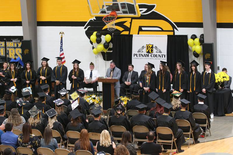 Putnam County top ten of the Class of 2023 are recognized during the graduation ceremony on Sunday, May 21, 2023 at Putnam County High School.