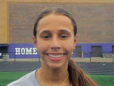 Downers Grove North freshman runner Macy Ermitage, after missing most of XC season, back in a big way on track