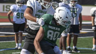 Photos: York football takes to practice field