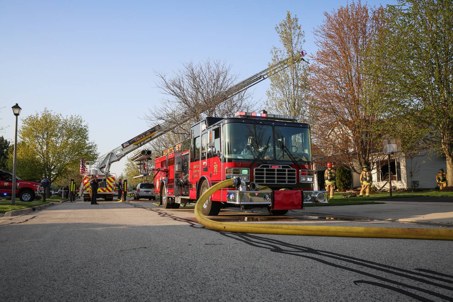 A fire Monday, May 9, 2022, in the 11800 block of Cape Cod Lane in Huntley caused damage to a two-story home.