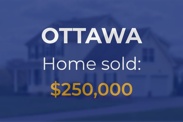 Single-family home sells for $250,000 in Ottawa