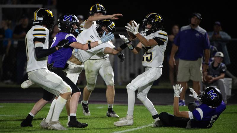 Herscher beats Manteno 28-23 with goal-line stand on final play