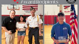 Four St. Charles middle school students receive annual American Legion Award