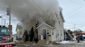 Firefighters battle DeKalb duplex fire in frigid temperatures Saturday