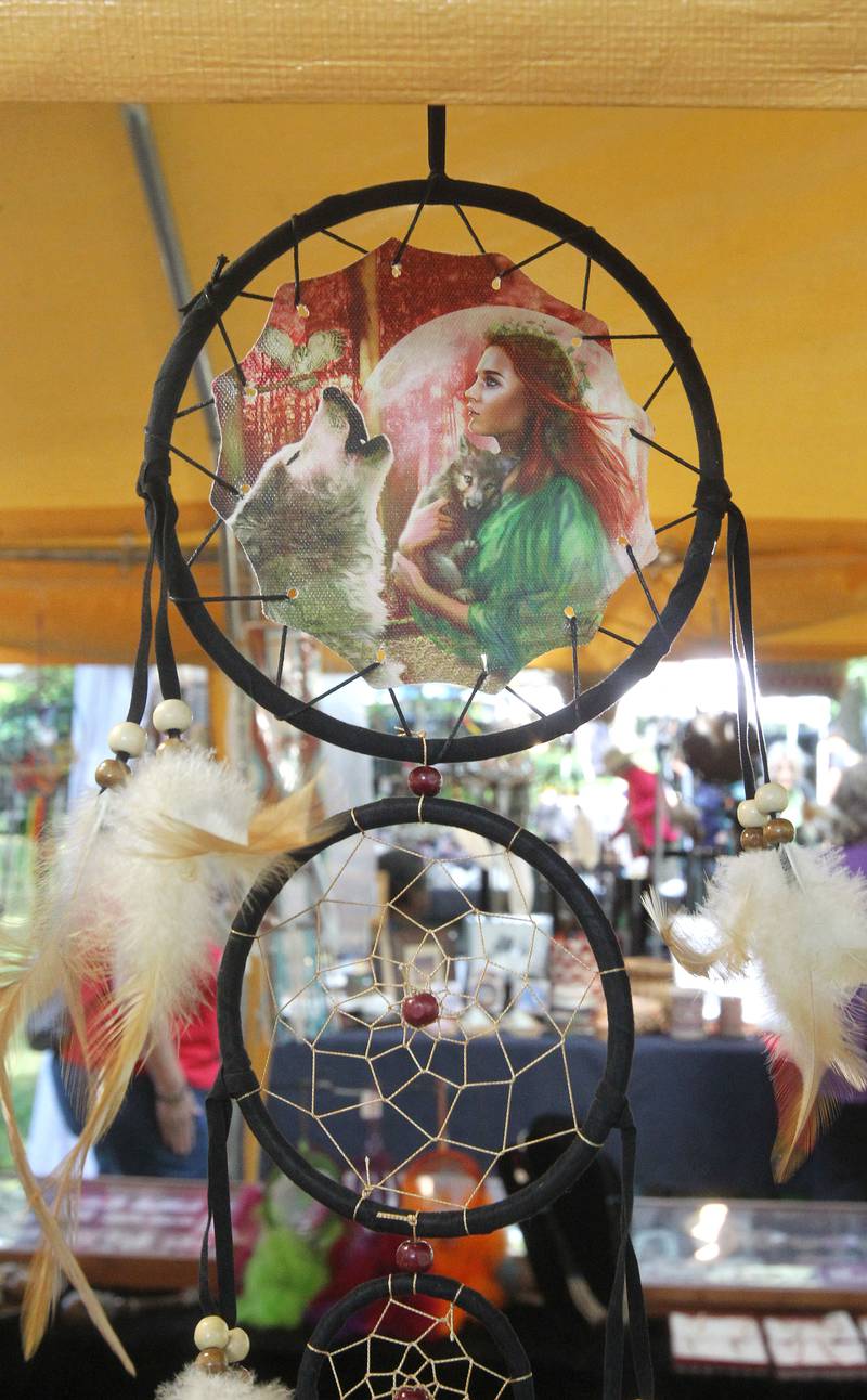 Dream catchers were featured in the Lost Eagle booth during the 30th Annual Potawatami Trails Pow-Wow at Shiloh Park on Saturday, August 26th in Zion. 
Photo by Candace H. Johnson for Shaw Local News Network