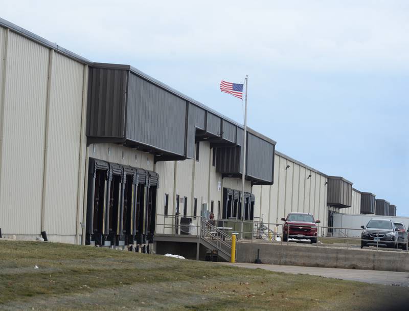 Loading bays stand at the ready at the warehouse portion of Crest Foods on Thursday, Feb. 8, 2024.