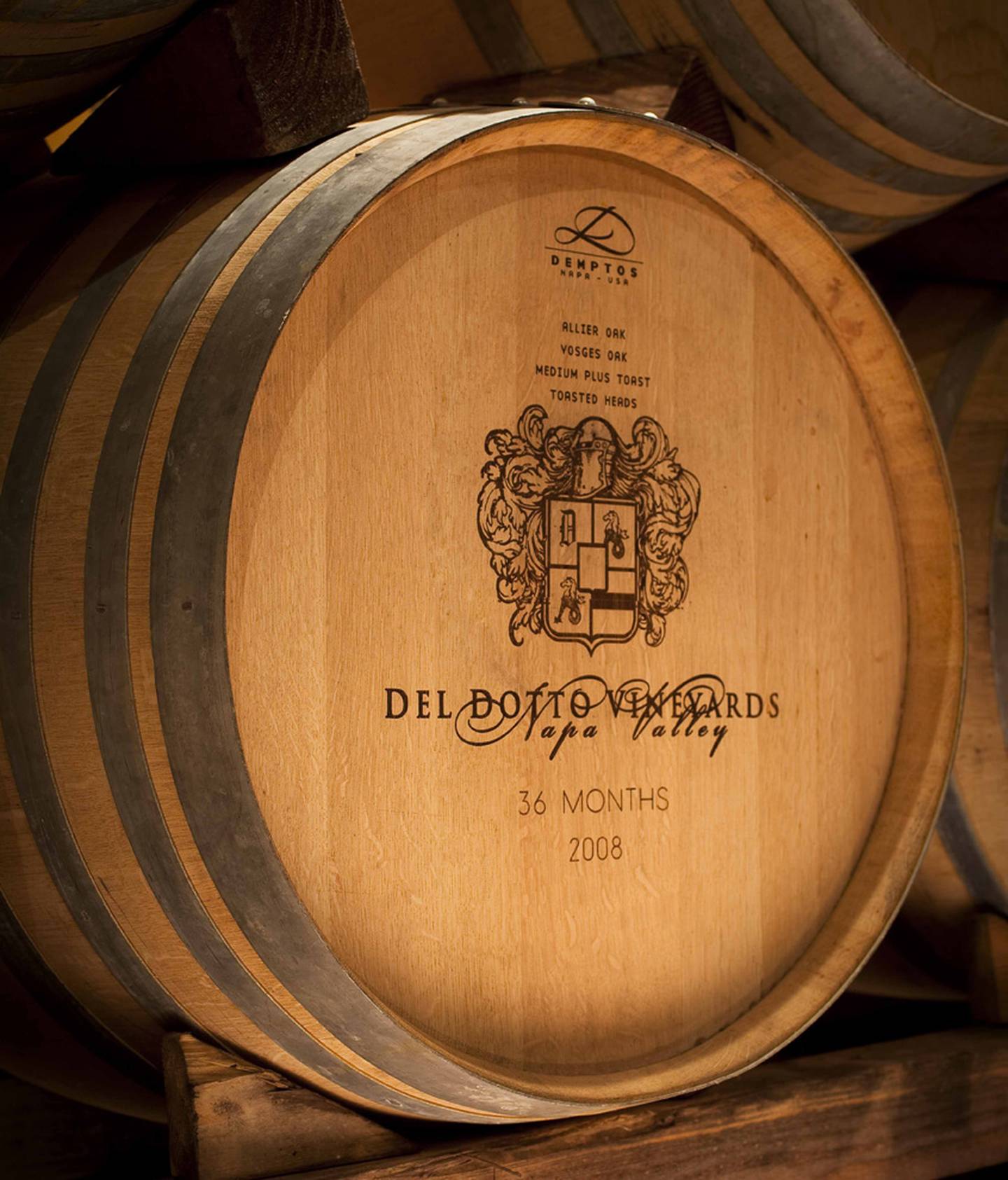 The three family wineries are named Historic Del Dotto, Del Dotto Estate and Piazza Del Dotto.