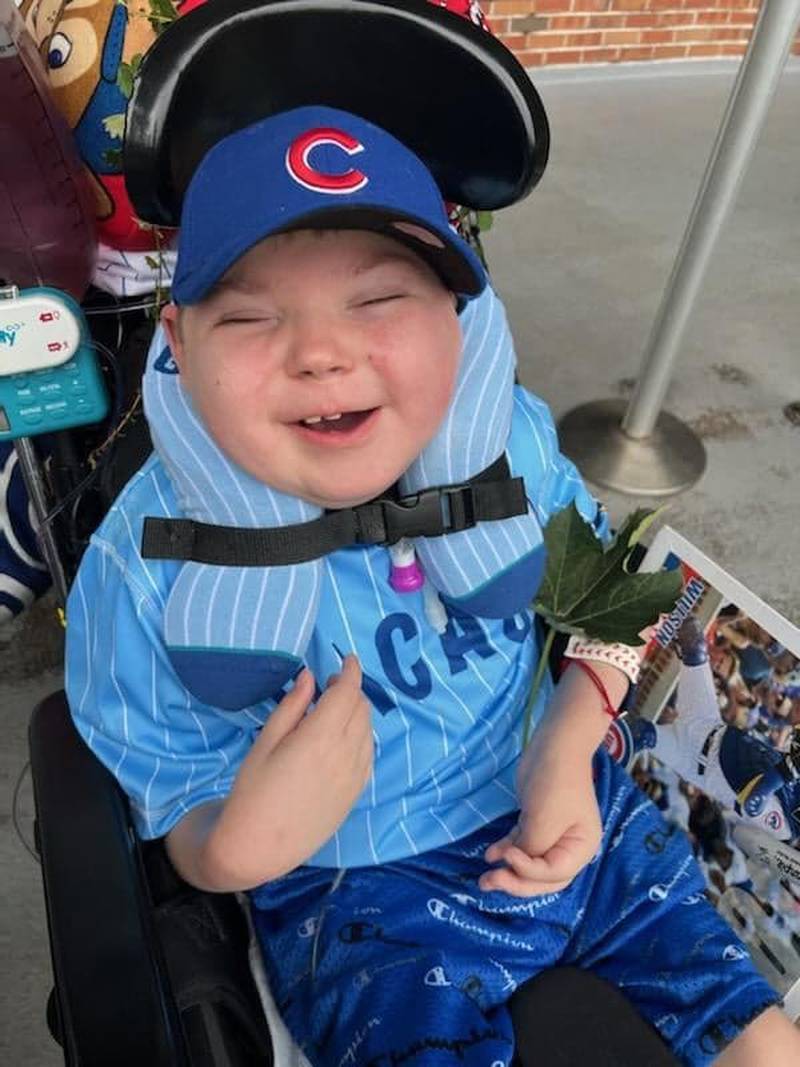 Lifelong Cubs fan Jonathan Wrigley Hardy, 13, of Joliet,  received the VIP treatment on Thursday, Aug. 25, 2022, as an Honorary Cubs Bat Kid at his first-ever Cubs game.