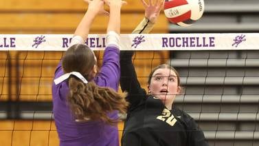 Photos: Rochelle, Sycamore volleyball meet in IHSA Class 3A regional match