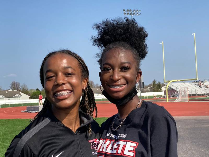 Huntley's Alex Johnson and Melissa Aninagyei-Bonsu