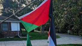 Lockport Township couple seeks answers on ripped Palestinian flag