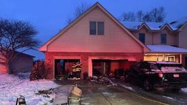 Lockport Township residential fire leaves garage damaged