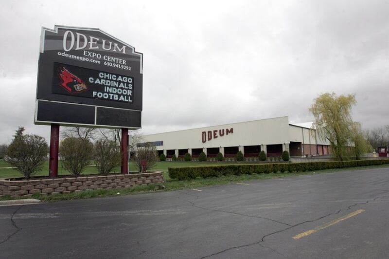 The Odeum Expo Center in Villa Park has been rezoned for industrial use, which might help its owners sell the building to a trucking and warehouse business.