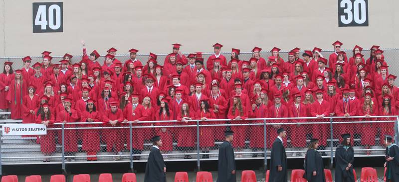 La Salle-Peru Township High School class of 2024 students and staff gather for the 126th annual commencement graduation ceremony on Thursday, May 16, 2024 in Howard Fellows Stadium.