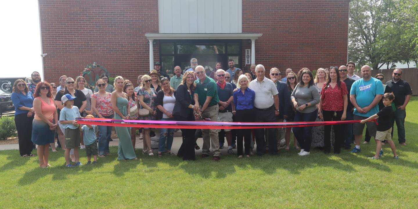 On Thursday, June 5, 2025, community members and the Yorkville, Grundy County, Plano and Sandwich chambers of commerce celebrated a ribbon-cutting ceremony at Newark Place.