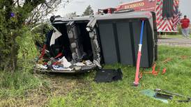 3 injured in rollover crash on Route 173 near Richmond
