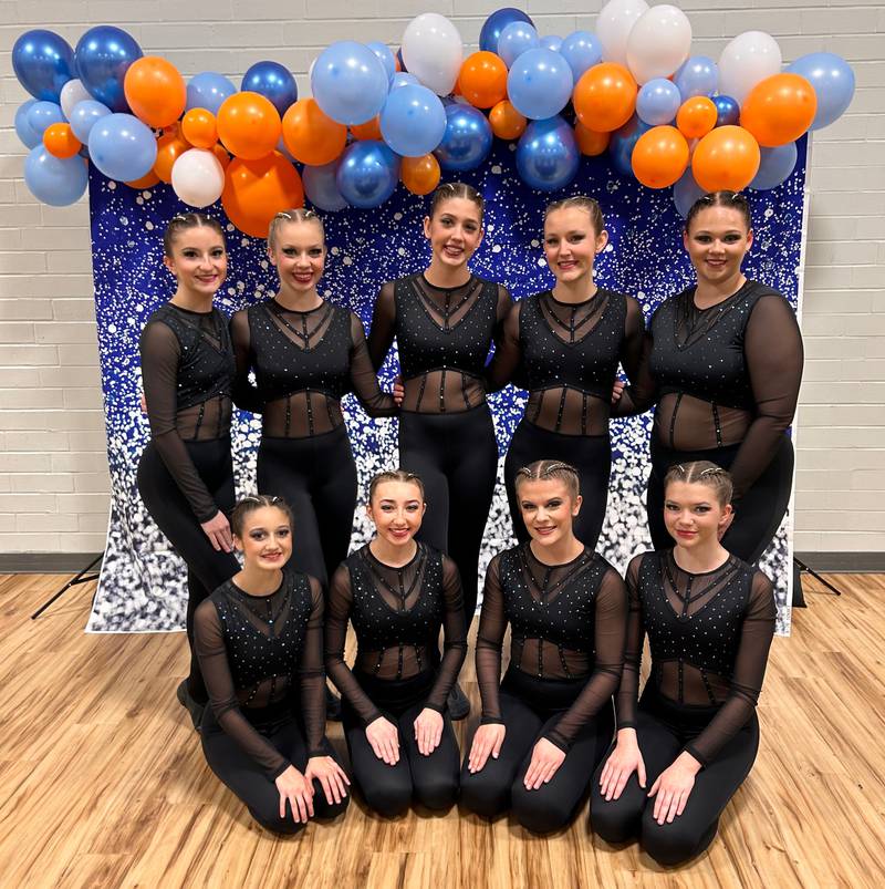 The 2023-24 Streatorettes dance team advanced to this weekend’s IHSA Competitive Dance State Final in Bloomington. Streator's competition team includes, from the left: front row - Isabella Katrein-Cinotto, Alexis Patterson, Emma Devera and Katherine Bressner; and back row - Madyson Proud, Brooklyn Stillwell, Ella Park, Payton Blakemore and Olivia Willey.