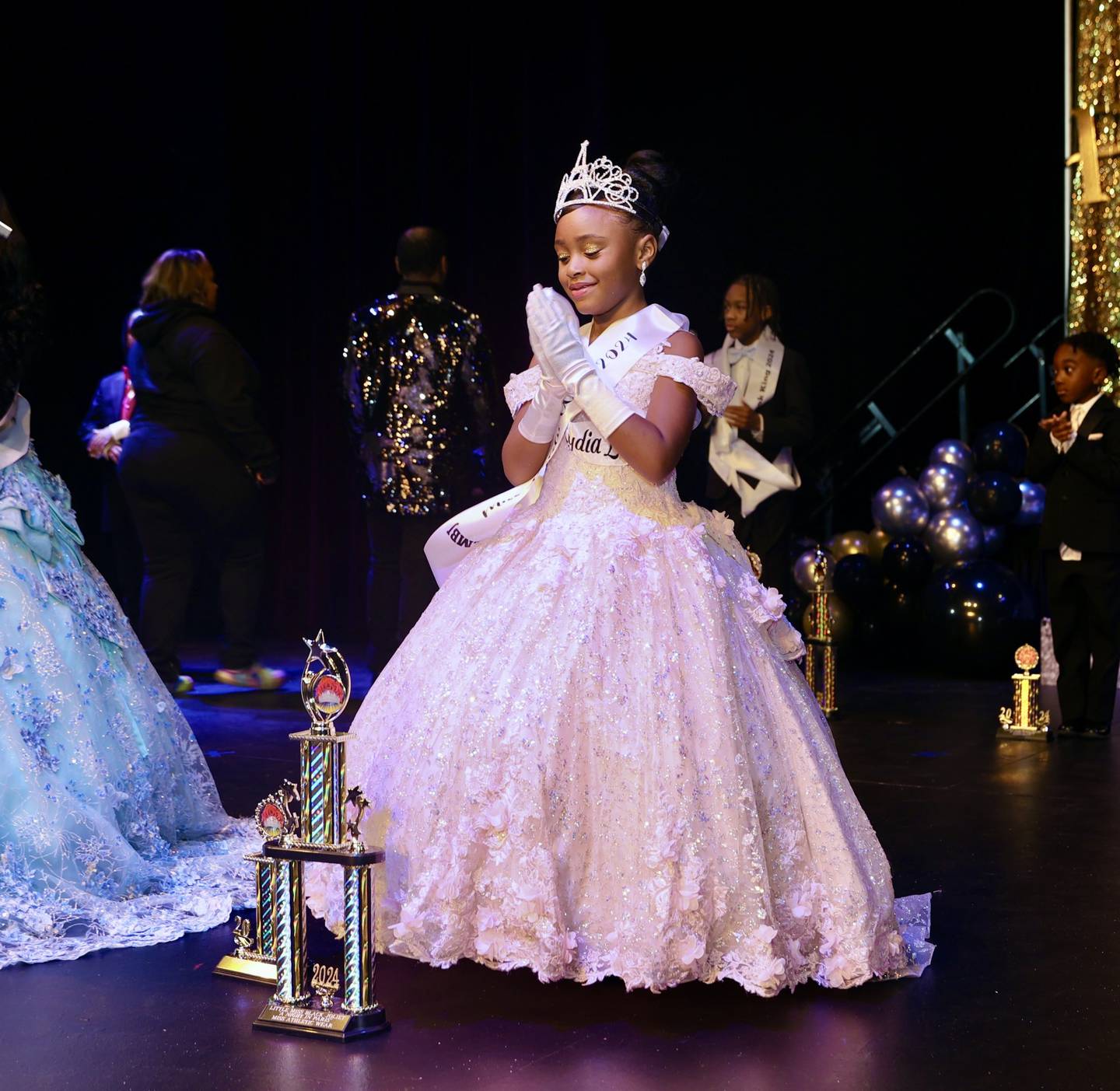A’maree Dixon, 6, of Crest Hill, won the Little Miss Black Joliet pageant on Dec. 21, 2024, at Joliet Junior College. She also won in the athletic wear category. The Little Miss Black Joliet pageant initially ran from 1983 to 2008 and was revived in 2023.