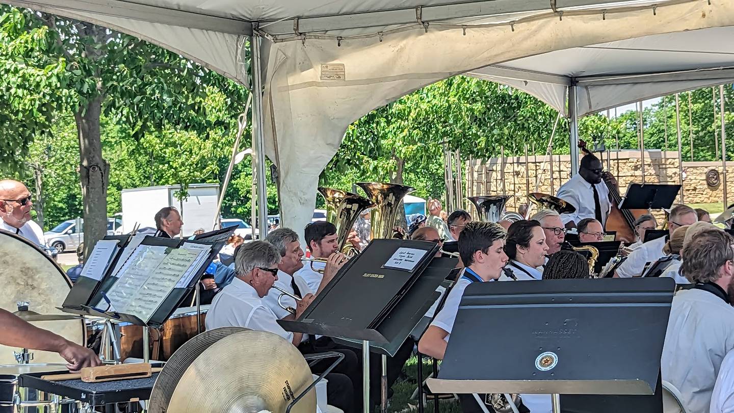 The award-winning Joliet American Legion Band provided the music at the 24th Annual Memorial Day Ceremony on Monday, May 29, 2023, at Abraham Lincoln National Ceremony in Elwood.