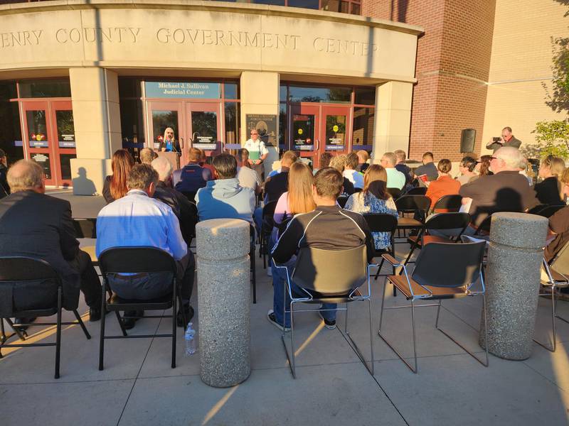 Participants, supporters, judges and others attend a ceremony in 2025 for graduates of McHenry County's Drug Court Program.