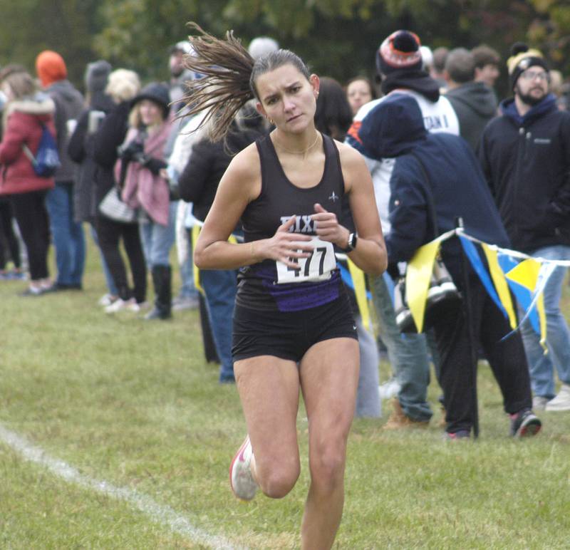 Dixon's Daniela Lovett finishes second with a time pf 18:38.08. Sterling hosted their Cross Country final at Hoover Park on Saturday, October 25, 2025