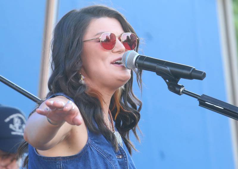 Country singer Mae Estes performs during the "Down on Main Street" concert on Friday, June 20, 2025 downtown Princeton. The free public music series continues July 18 with the Dave Matthews Band. On Aug. 8, the party turns classic with Face 2 Face, a tribute to Elton John and Billy Joel. Sept. 4 brings the groove with Electric Avenue, a dynamic band known for their funk, soul and classic rock covers that get everyone dancing and singing along. The series closes with a festive Oktoberfest celebration on Oct, 18, featuring the lively Heidelberg German Band.