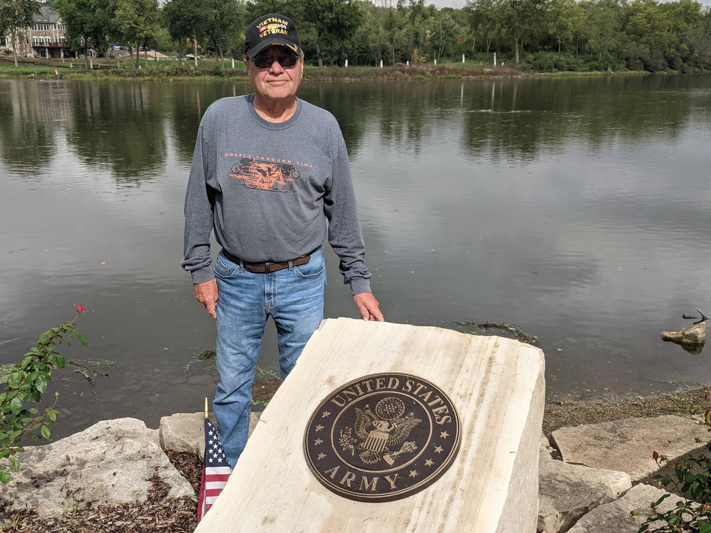 Rick Gardner, a Vietnam vet, is co-president of the Fox Valley Veterans Breakfast Club. The club is very active in the community, including being a sponsor of the Oswegoland Park District’s Veterans Serenity Park that was dedicated in November 2019.