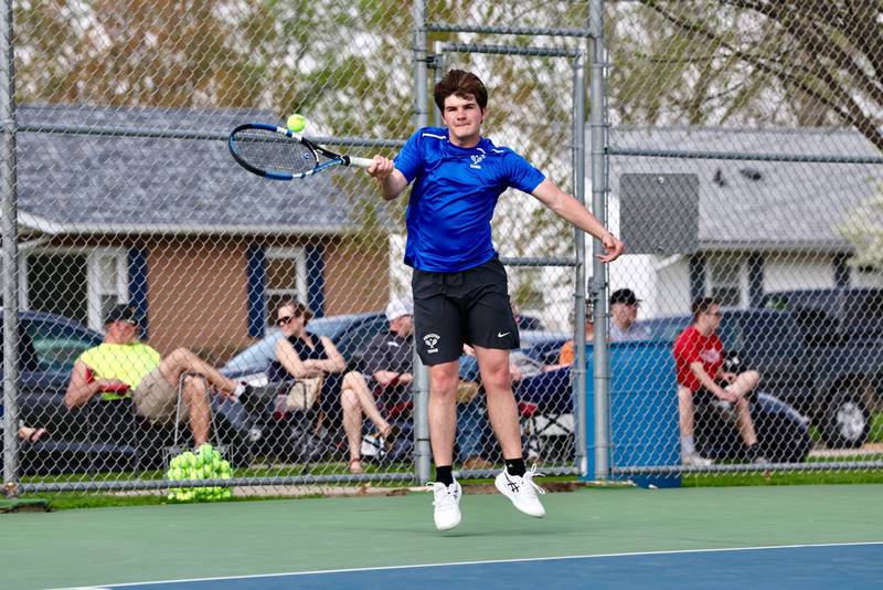 Princeton's Chase Sims makes a return at No. 1 singles against Ottawa on Monday.