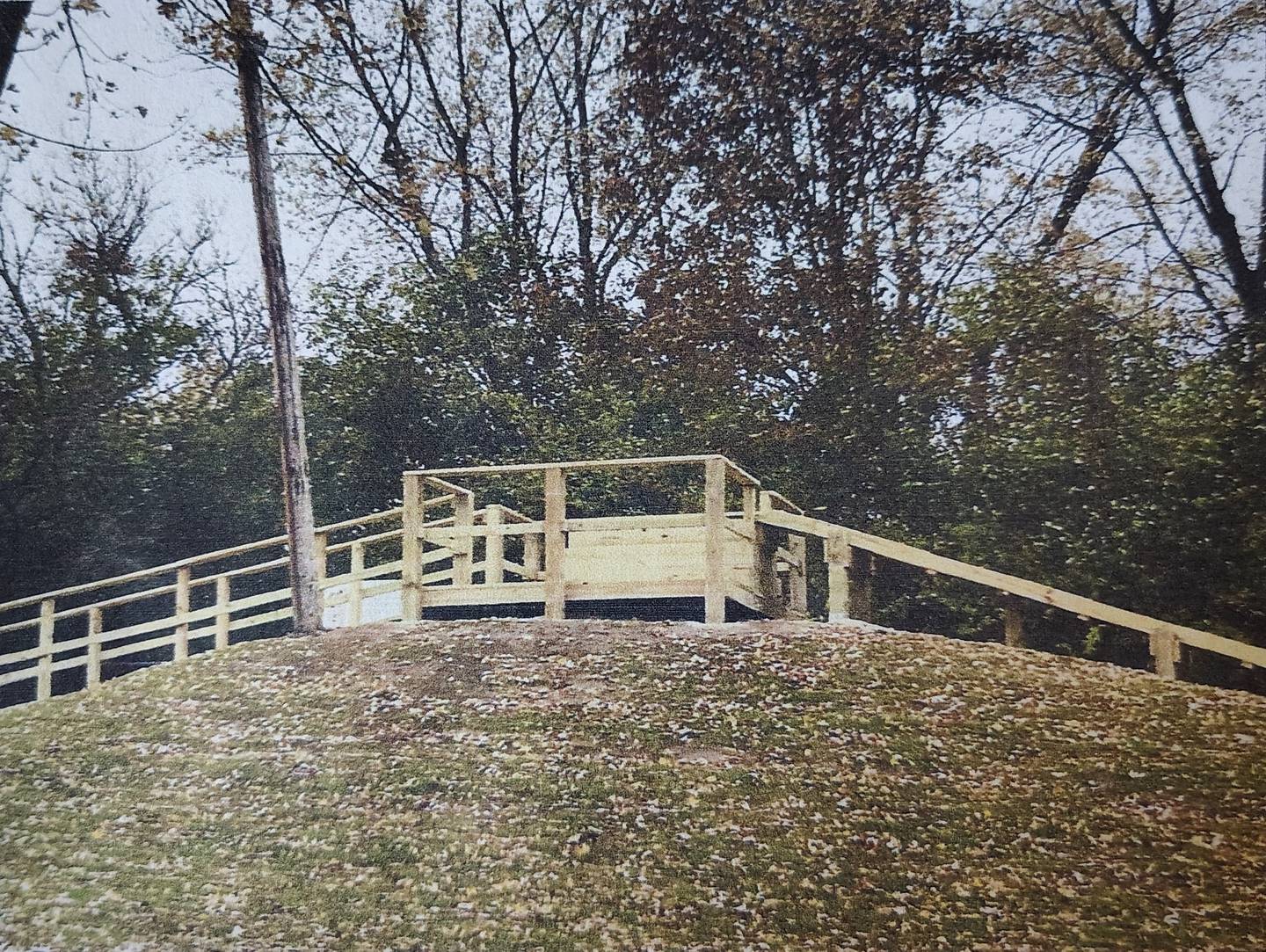 Eagle Scout Michael Cronkrite selected to improve a rundown snow sledding area for kids. The area had an incline ramp from the basin to the top of the sledding hill that was in bad shape and needed to be repaired completely.