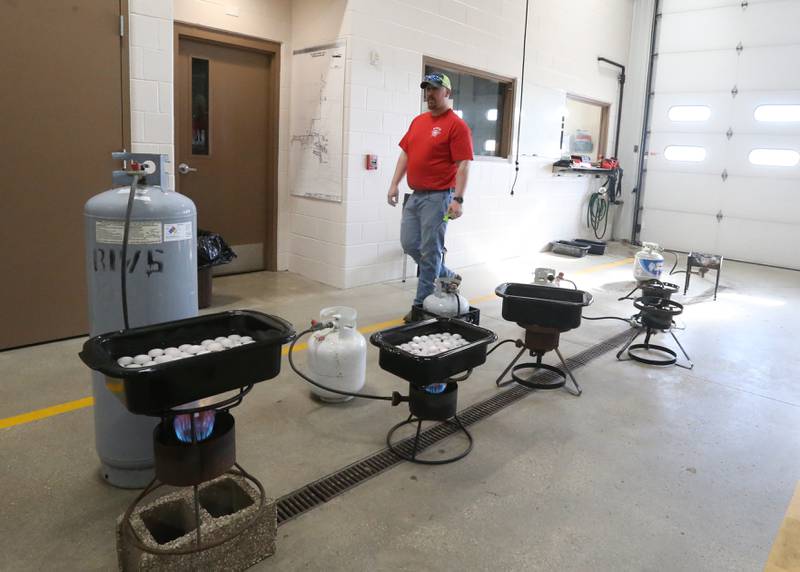 Photos Utica Fire Department dyes 160 dozen eggs for its annual Easter