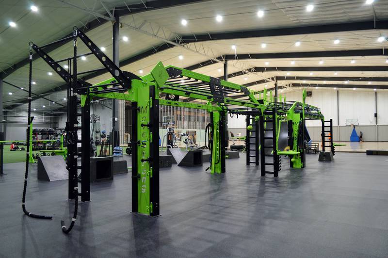 Westwood Fitness & Sports Center features a "ninja course." Westwood is one of the Sterling Park District's many parks and facilities.