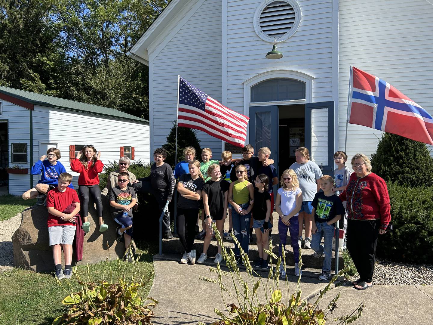 The Norsk Museum was visited Thursday by the Milton Pope School sixth graders led by teacher Karen Fleming.