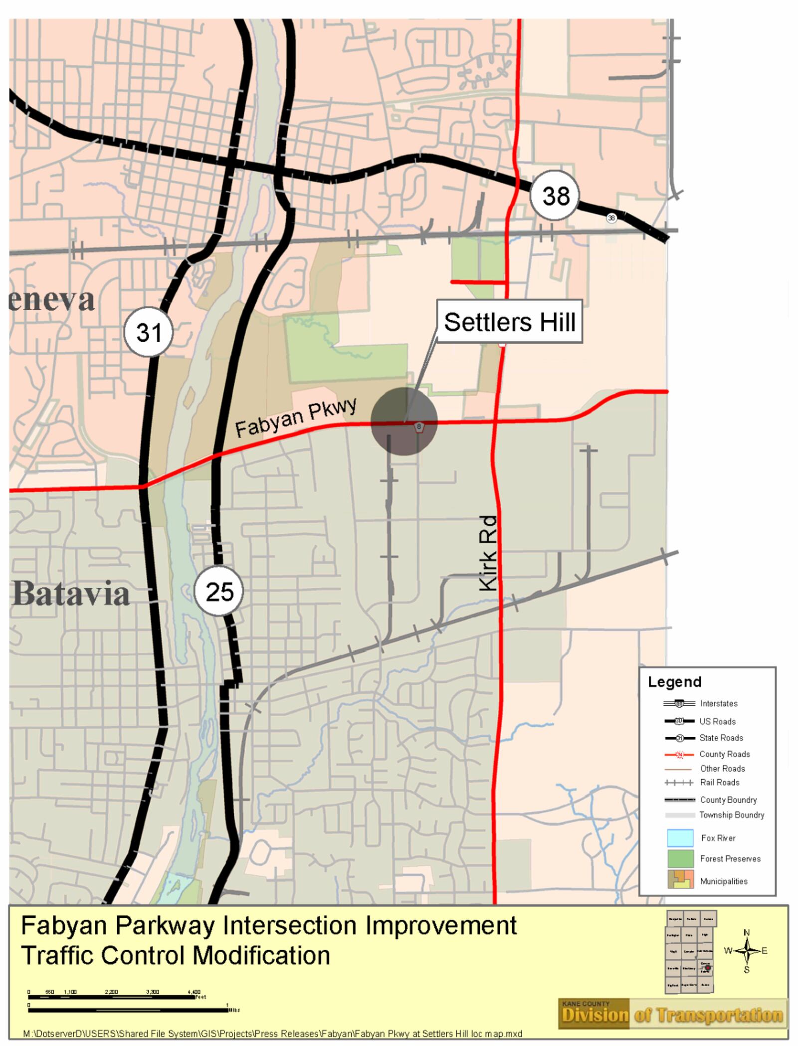 Fabyan Parkway intersection construction begins Friday in Geneva Shaw