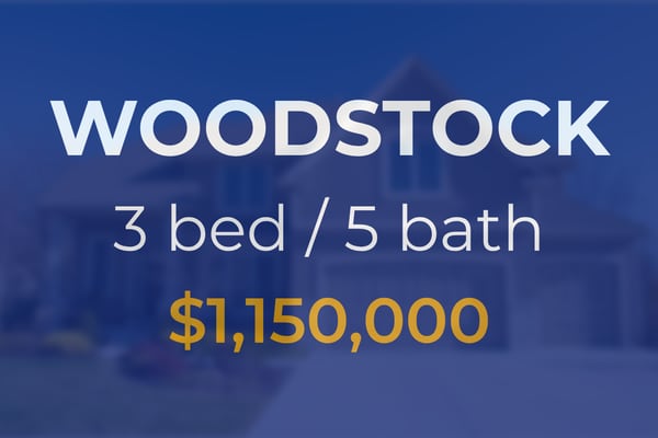 Three-bedroom home sells for $1.15 million in Woodstock