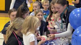 Photos: Nettle Creek Elementary students get checkups for their stuffed animals with GAVC health students