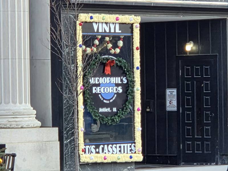 Audiophil's Records at 76 N. Chicago St. in Joliet, is seen on Tuesday, December 16, 2025.