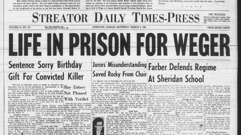 Historical covers for March 4: The conviction of Chester Weger