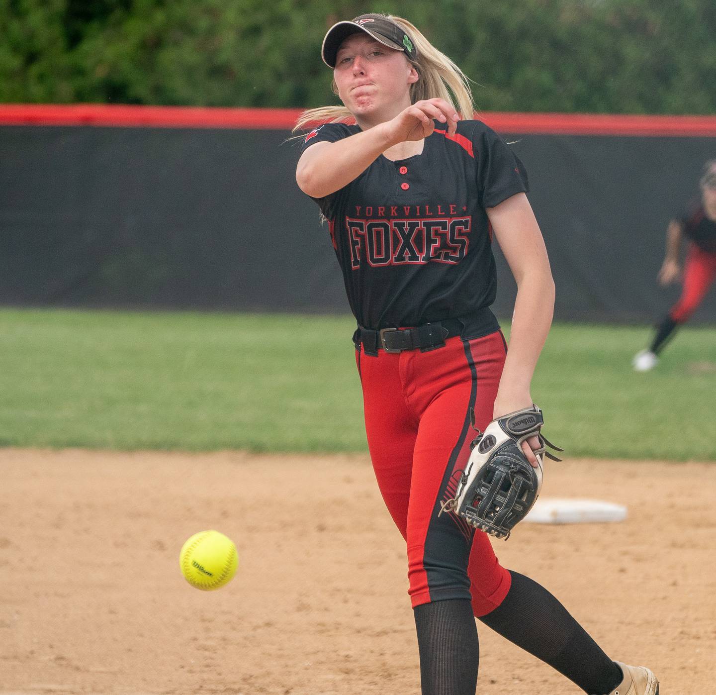 Yorkville's Madi Reeves (2) delivers a pitch against West Aurora during the Class 4A Yorkville Sectional semifinal at Yorkville High School on Tuesday, May 31, 2022.