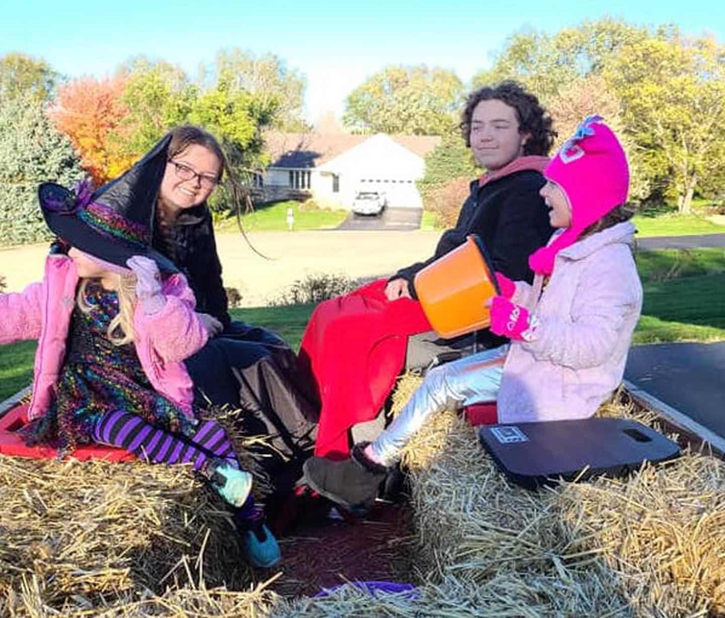 The Clegg family celebrates Halloween together. Tynisha and Cary Clegg have three biological children of their own, ages 15, 17 and 22, and they will adopt two siblings they have been fostering.