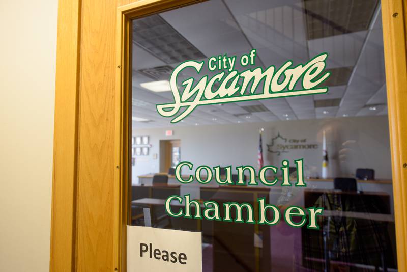 Sycamore City Hall Council Chamber in Sycamore, IL