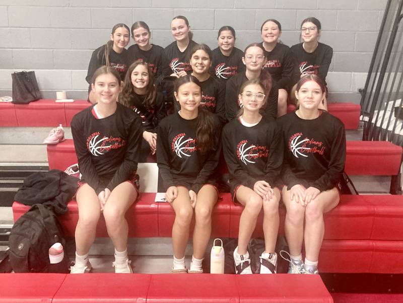 The Ladd Indians suited up for Saturday's BVEC. Tournament at Princeton Christian Academy's Howard Hoffman Memorial Gymnasium.