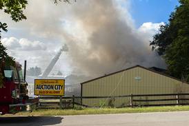 State fire marshal looking for cause of fire that destroyed Auction City in Dixon