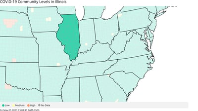 IDPH: 0 counties at ‘high’ COVID-19 level as global health emergency ends