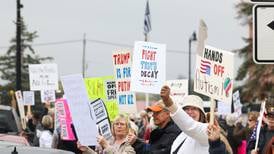 Protesters rally against Trump