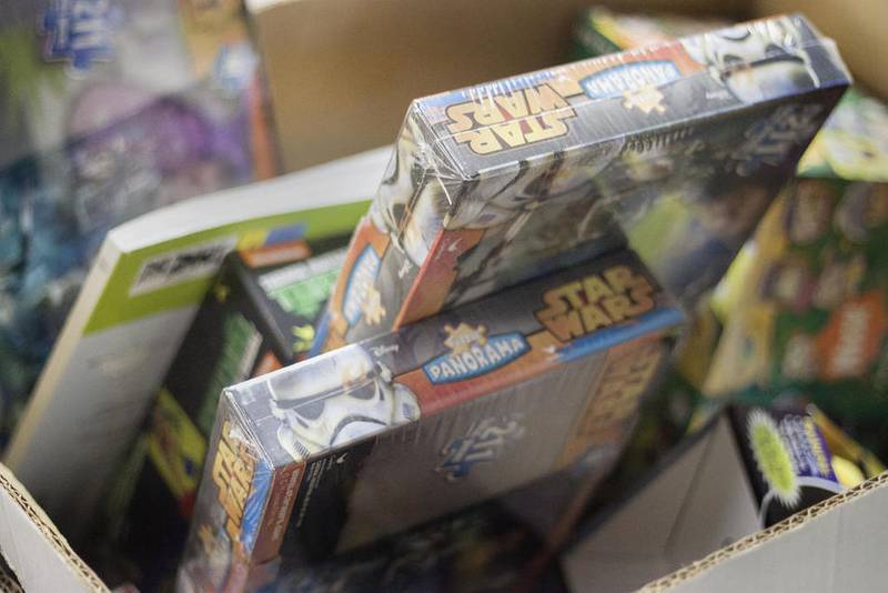 Toys for Tots donations are stored at The Salvation Army, 830 Grove St., DeKalb, Friday. The foundation is expected to provide Christmas toys to about 1,000 DeKalb County families.