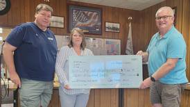 Marseilles Lions Club donates $7,000 for Broadway Park shelter