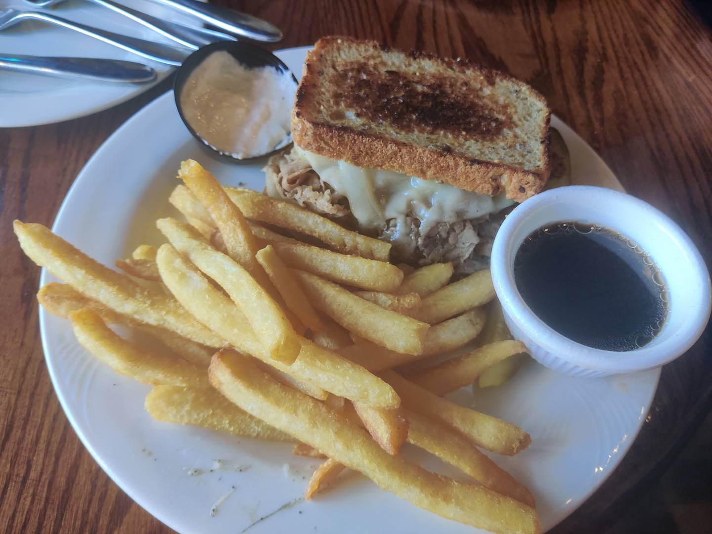 The Stockholm's dip sandwich at Stockholm's in Geneva